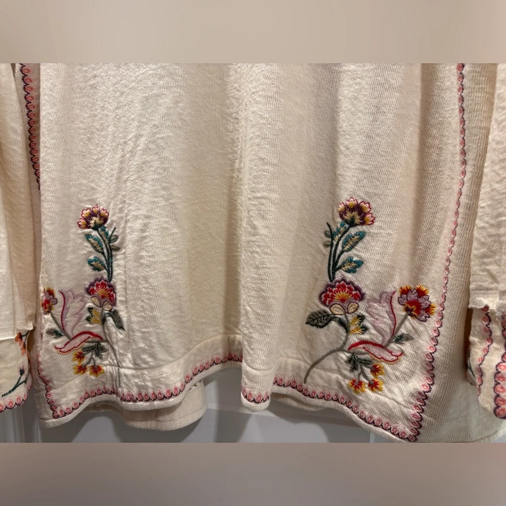 Johnny Was Biya Lola Cardigan Ecru - Picture 8 of 9